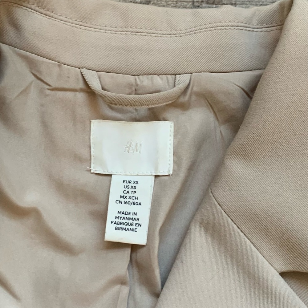 Oversized cream blazer H&M size xs